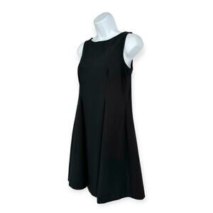 cop. copine | Sz 36/US 6 | SIMOUN Sleeveless Pintuck Back Zip Black Shift Dress